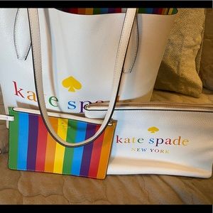 3pc Kate Spade Handbag Set- Pride Edition